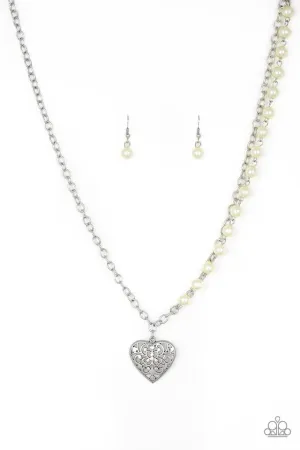 Paparazzi Necklace ~ Forever In My Heart - Yellow