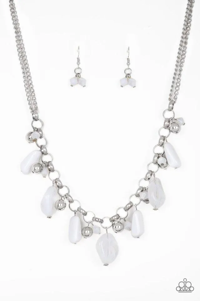 Paparazzi Necklace ~ Grand Canyon Grotto - White