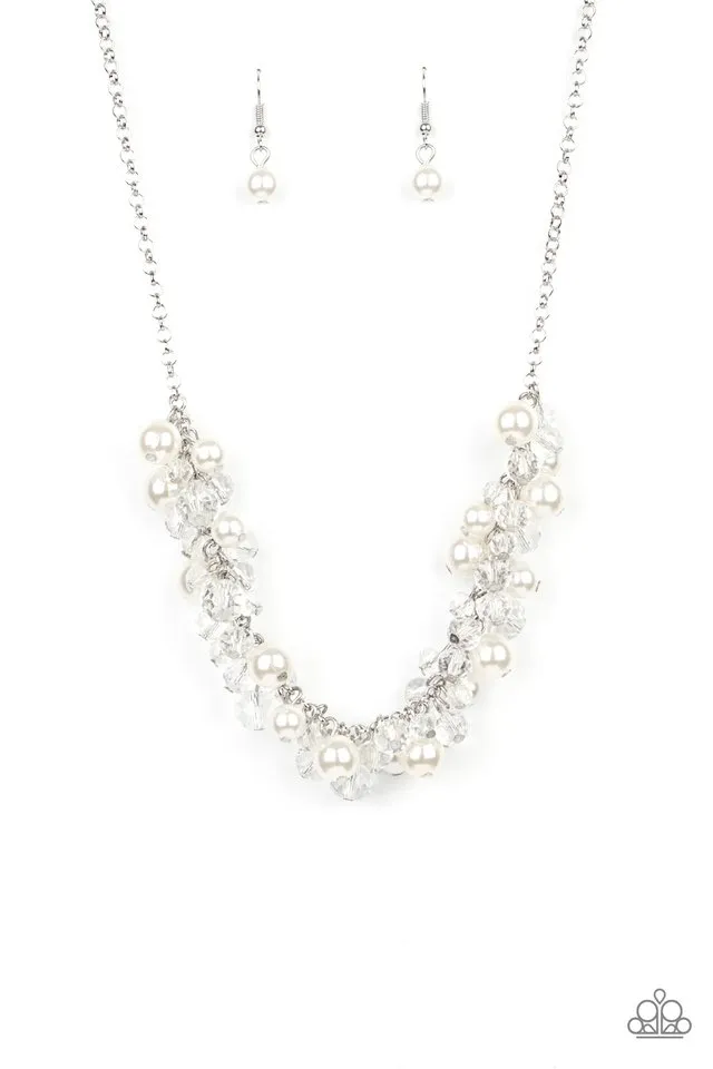 Paparazzi Necklace ~ Pardon My FRINGE - White