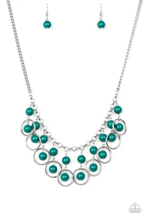 Paparazzi Necklace ~ Really Rococo - Green