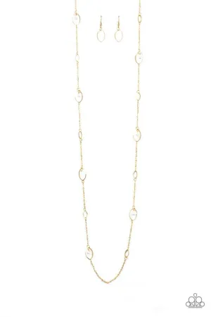 Paparazzi Necklace ~ Rocky Razzle - White