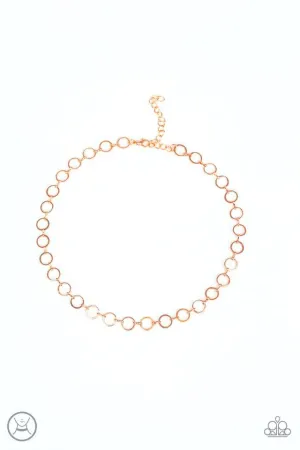 Paparazzi Necklace ~ Roundabout Radiance - Copper