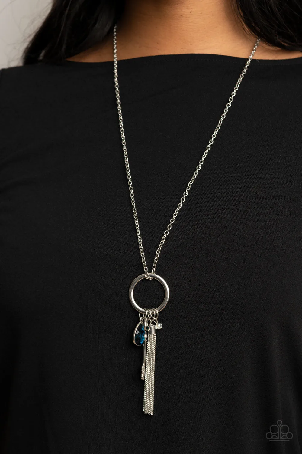 Paparazzi Unlock Your Sparkle - Blue Key Necklace