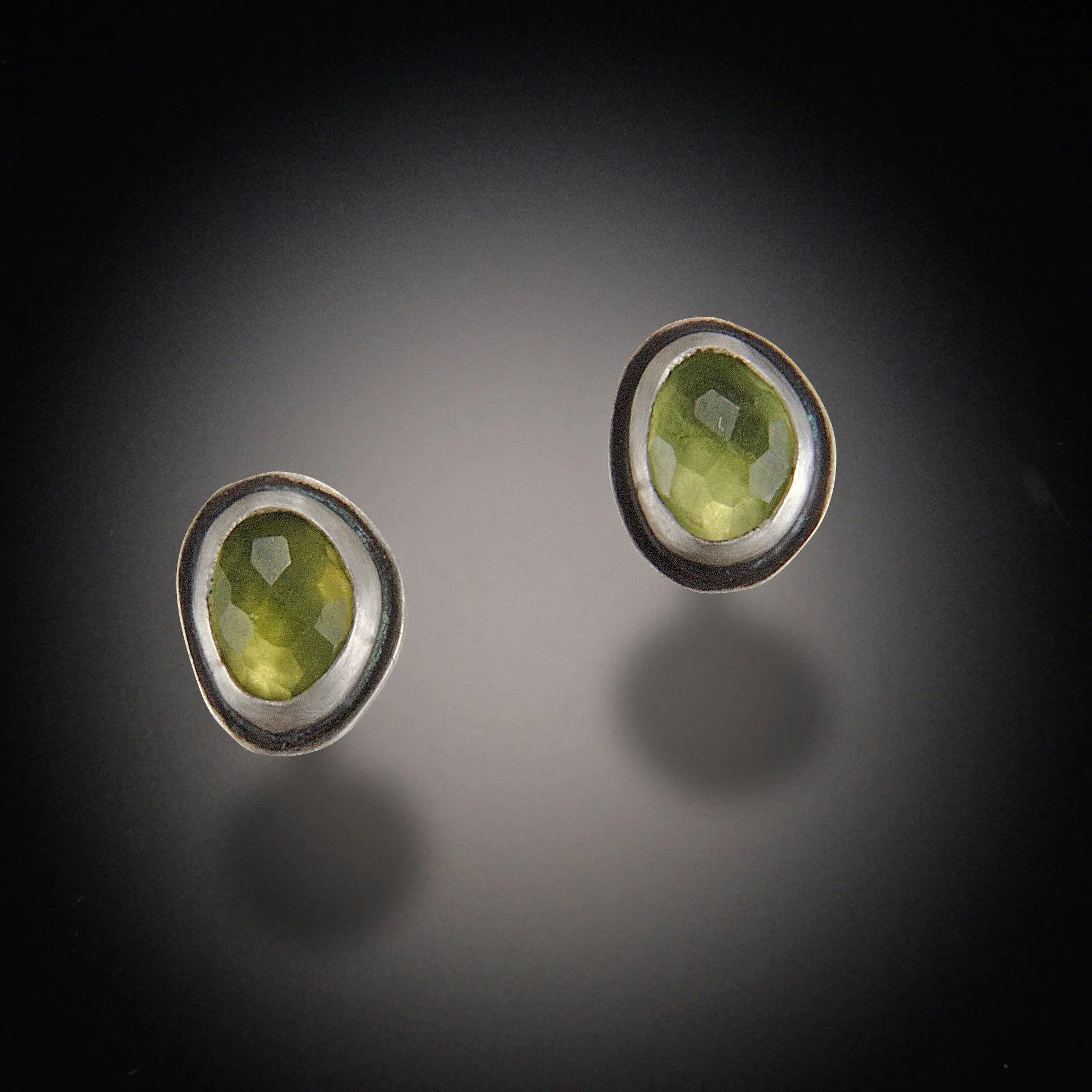 Peridot Stud Earrings