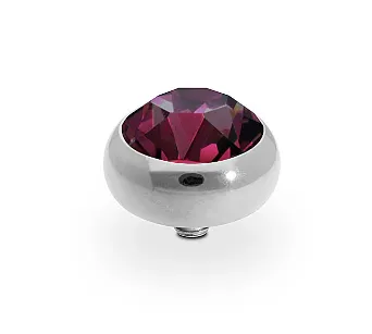 Qudo Silver Birthstone Sesto 10mm Top