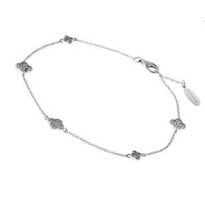 SALE Sybella Daisy Flower Bracelet Silver