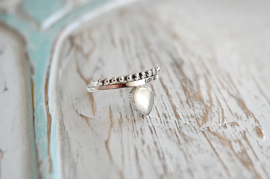 Silver Raindrop Ring