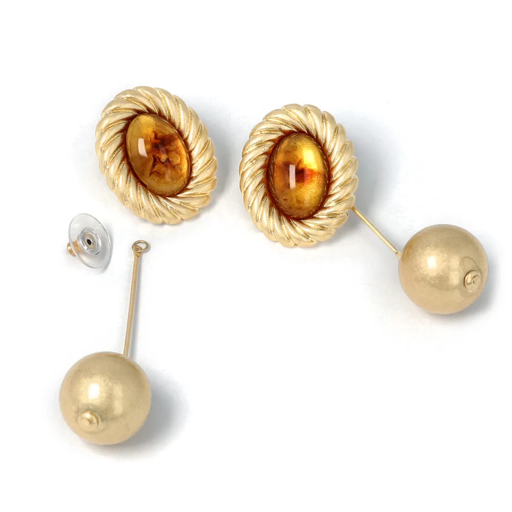 Swingy Ball Two Way Earrings