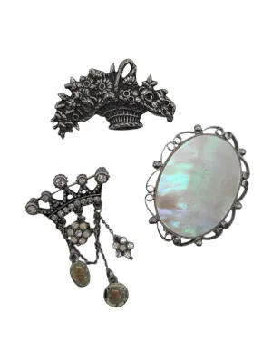 The Ghirlandaio Trio Brooch Set