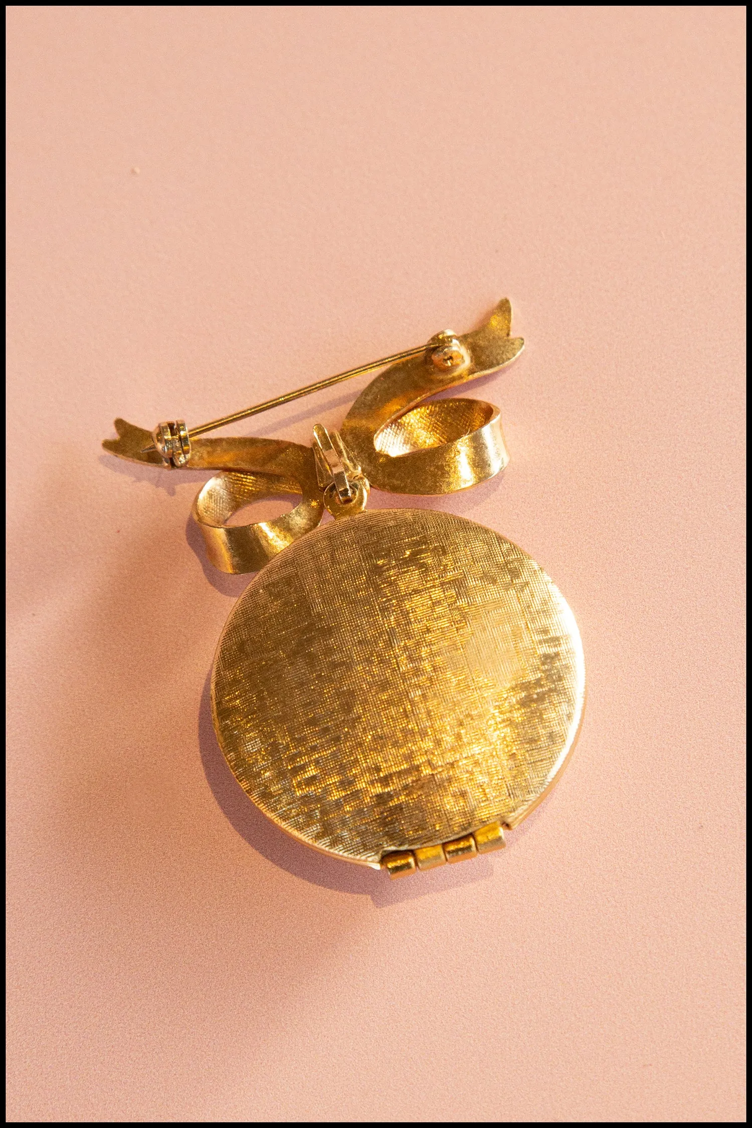 Vintage 1980s Gold Scent Locket