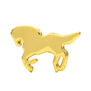 Wild Horse earring 1 pcs - Gold plated