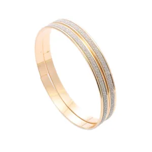 Yellow Chimes Exclusive Luxury Look Circle Matte Finish Rose Gold Plated Bangles For Women and Girls